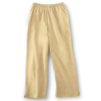 Collections Etc Elastic Waist Comfortable Cropped Capri Pants