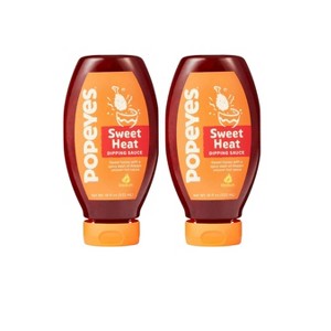 Popeyes Louisiana Kitchen Sweet Heat Dipping Sauce, 18 oz Bottle (Pack of 2) - 1 of 4
