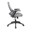 Vynxaria Techni Mobili Mid-Back Mesh Task Office Chair with Height Adjustable Arms, Grey - 4 of 4