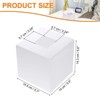 Unique Bargains Square Acrylic Cube Facial Paper Dispenser Tabletop Kitchen Tissue Box Cover with Base - 2 of 3