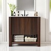 Mshliw 36" Bathroom Vanity with Large Cabinet, Soft-Close Doors, 45-Degree Free Handle Design & Open Bottom Shelf - 3 of 4