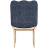 Meridina Furniture,Shaw Navy Chenille Fabric Upholstered Dining Chair - 3 of 4