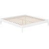AFI Furnishings Pasadena 14 in King Platform Bed Frame in White - 3 of 4