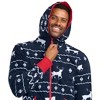 Tipsy Elves Blue Reindeer Jumpsuit - Festive Christmas One Piece Reindeer Pajamas for Men and Women - 4 of 4