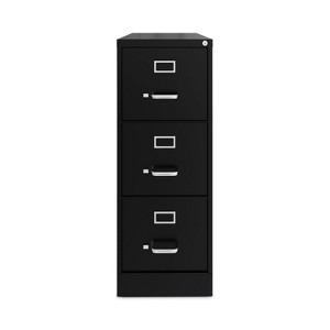 Alera Three-Drawer Economy Vertical File, Letter-Size File Drawers, 15" x 22" x 40.19", Black - 1 of 1