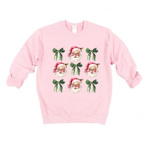Simply Sage Market Women's Graphic Sweatshirt Coquette Vintage Santa - 1 of 4