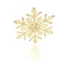 TopComfy Decorative Object Golden Beadwork Tree Topper for Holiday Home Decor, Gold, 7"*2"*11" - 4 of 4