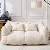 Comfy Bean Bag Chair Accent Chair for Gaming Reading, Lazy Oversized Sofa Lounge Chair,  Adult Bean Bag Couch - ModernLuxe - 2 of 4