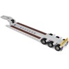 Trail King TK120 Hydraulic Detachable Gooseneck Lowboy Trailer White "Transport Series" 1/50 Diecast Model by Diecast Masters - 4 of 4