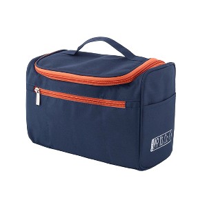 Unique Bargains Travel Toiletry Wash Makeup Cosmetic Organizer Water Resistant Storage Bag Hanging - 1 of 4