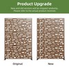 47-inches W x 72-inches H Brown Galvanized Sheet Screen Outdoor and lndoor Divider for Balcony Patio Garden Room Divider(Wide Street) - 4 of 4
