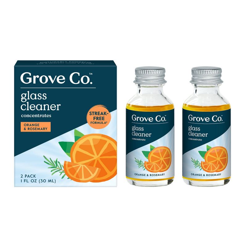 Grove Co. Orange &#38; Rosemary Glass Cleaner Concentrates - 2ct, 1 of 10