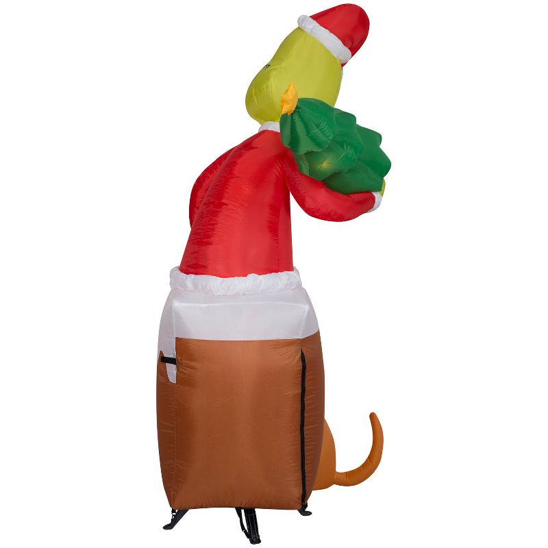 Gemmy Christmas Inflatable Grinch and Max Chimney Scene, 5.5 ft Tall, Multi, 3 of 7