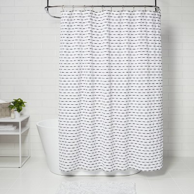 Black Shower Curtains Target, Black White Gray Fabric Shower Curtain