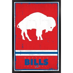 Trends International NFL Buffalo Bills - Retro Logo 15 Framed Wall Poster Prints - 1 of 4