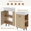Lyngins 21.6" Storage Bathroom Vanity, Freestanding Vanity with Ceramic Sink & Overflow, Bathroom Storage Cabinet, Small-to-Medium Bathrooms - 3 of 4