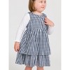 RuffleButts Toddler Girls Woven Bow Jumper Dress - 4 of 4