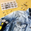 Bright Creations 150 Piece Set Silver Studs and Spikes for Crafts and Clothing with Tools Grid Storage Box (13 Assorted Shapes) - 2 of 4