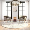 Royal Hampton 18 Inch Side End Table, Sculptural Stacked Design, Mango and Acacia Wood - 4 of 4