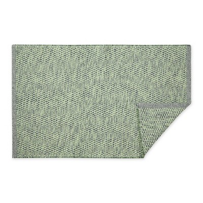 Handwoven Hunter Green Diamond Cotton Rug 24"x36"