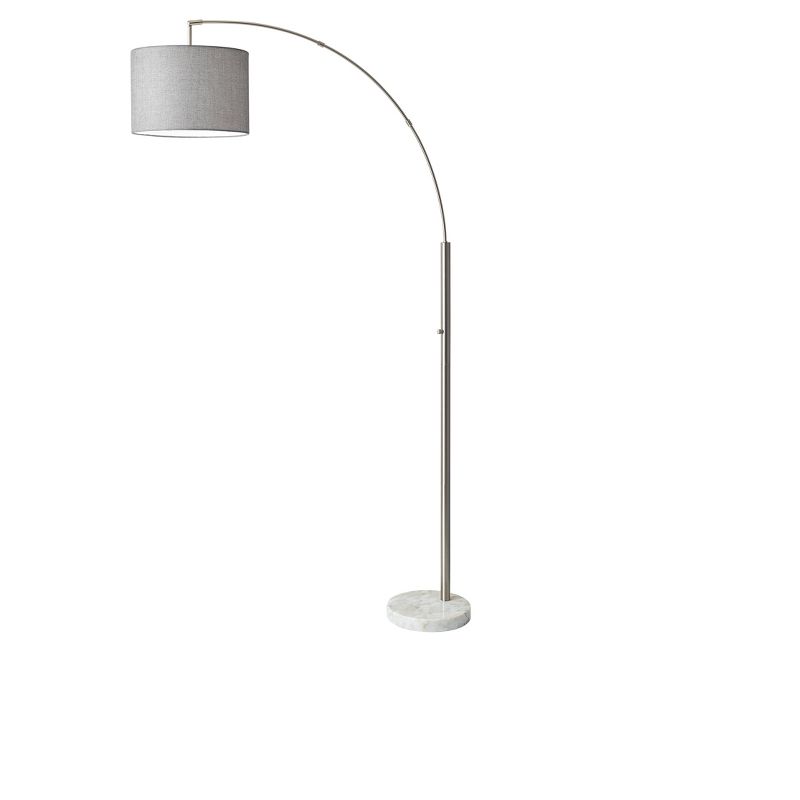 73.5&#34; Bowery Arc Lamp Steel - Adesso, 1 of 4