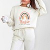 Simply Sage Market Teacher Livin' The Dream Rainbow Lightweight Garment Dyed Sweatshirt - 2 of 4