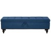 NicBex Modern 59" Storage Bench Linen Accent Stool with Button Tufted Top for Entryway and Living Room - 4 of 4
