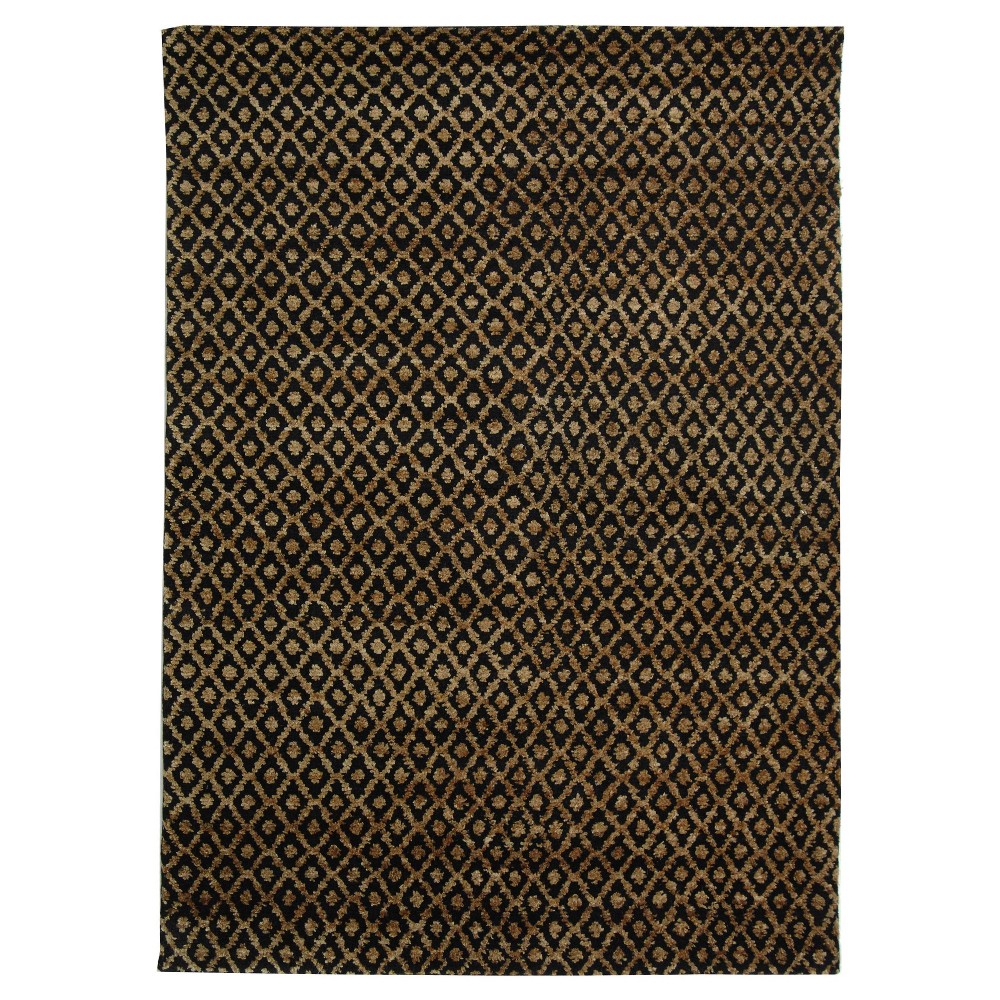 Black/Gold Geometric Tufted Area Rug 5'x8' - Safavieh