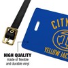 New York City College of Technology Yellow Jackets Logo Luggage ID Tags Suitcase CarryOn Cards  Set of 2 - 2 of 4