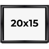 PosterPalooza | Modern Shadow Box 1.5" Depth Black Frame - UV Acrylic, Backing Board, Hanging Hardware - 2 of 4