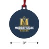 Murray State University Primary Logo Aluminum Holiday Christmas Tree Ornament - 3 of 4