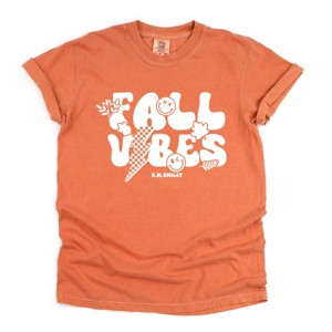 Simply Sage Market S.W.Smiley Fall Vibes Lightning Garment Dyed Tee - 1 of 4