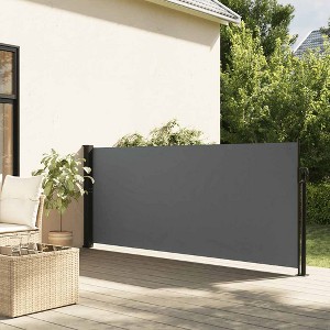 vidaXL Retractable Side Awning Anthracite 55.1"x196.9" - 1 of 4