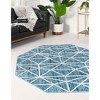 Unique Loom    Matrix Trellis Geometric Area Rug - 3 of 4