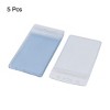 Unique Bargains Office Company Business Exhibition ID Name Plastic Credit Card Holder Clear 5pcs - 2 of 4