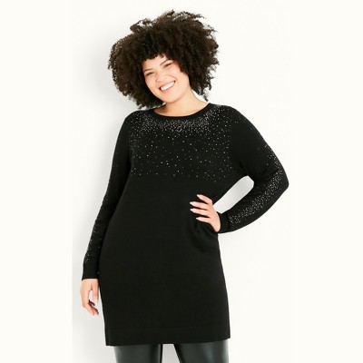 plus size sparkle sweater