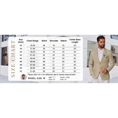 COOFANDY Men's Casual Blazer Slim Fit Two Button Lightweight Sport Coats Business Suit Jacket Black 50 — фото 6