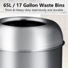 Commercial Trash Can, 65L/17Gal Heavy Duty Open Top Commercial/Kitchen Trash Can, Fingerprint-Resistant Waste Bin - 4 of 4