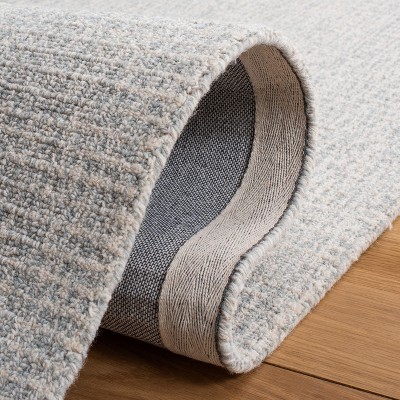 Ivory Abstract Tufted Wool Rectangular Rug 6' x 9'