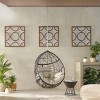 Castaic Indoor/Outdoor Wicker Hanging Chair with 8' Chain - Brown/Khaki - Christopher Knight Home - 2 of 4