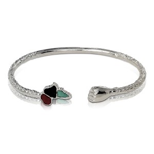 Better Jewelry, .925 Sterling Silver African Power Fist Bangle, 1 piece - 1 of 2
