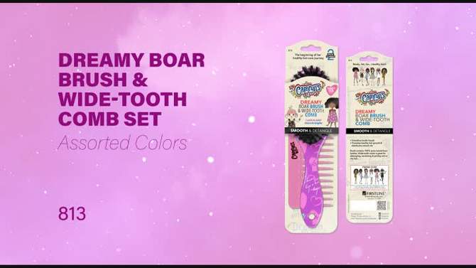 Camryn&#39;s BFF Dreamy Boar Hair Brush &#38; Comb Set - 2 each, 2 of 6, play video