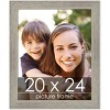 PosterPalooza | 20x24 Wide Barnwood Picture Frame, UV Acrylic, 6 Finishes - Grey, Brown, White, and Black - 2 of 4