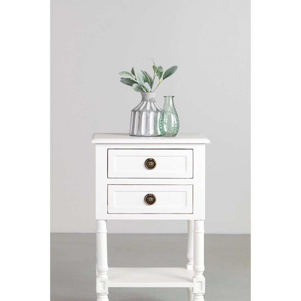 Nova Nightstand Bedside Table White - East At Main