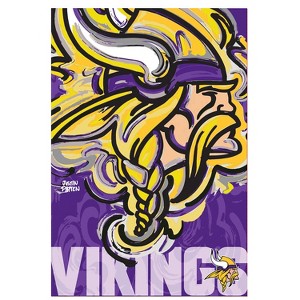 Evergreen NFL Minnesota Vikings Garden Suede Flag 12.5 x 18 Inches Indoor Outdoor Decor - 1 of 1