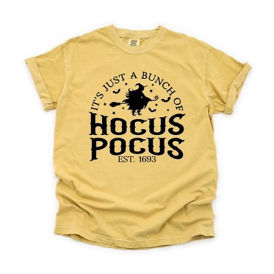 Simply Sage Market Women's Hocus Pocus Witch Short Sleeve Garment Dyed Tee