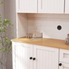 DOMETOUR 71" Kitchen Pantry Storage Cabinet Freestanding Hutch Cabinet with Adjustable Shelves, 6 Doors and 1 Drawer - 4 of 4