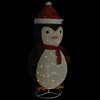 vidaXL Snow Penguin - Christmas Ornament Decor with LED Lights, Fabric and Steel Construction, Suitable for Indoor-Outdoor Use - 4 of 4