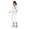 NCAA East Carolina Pirates White Out Silk Touch Robe Small/Medium - 2 of 4