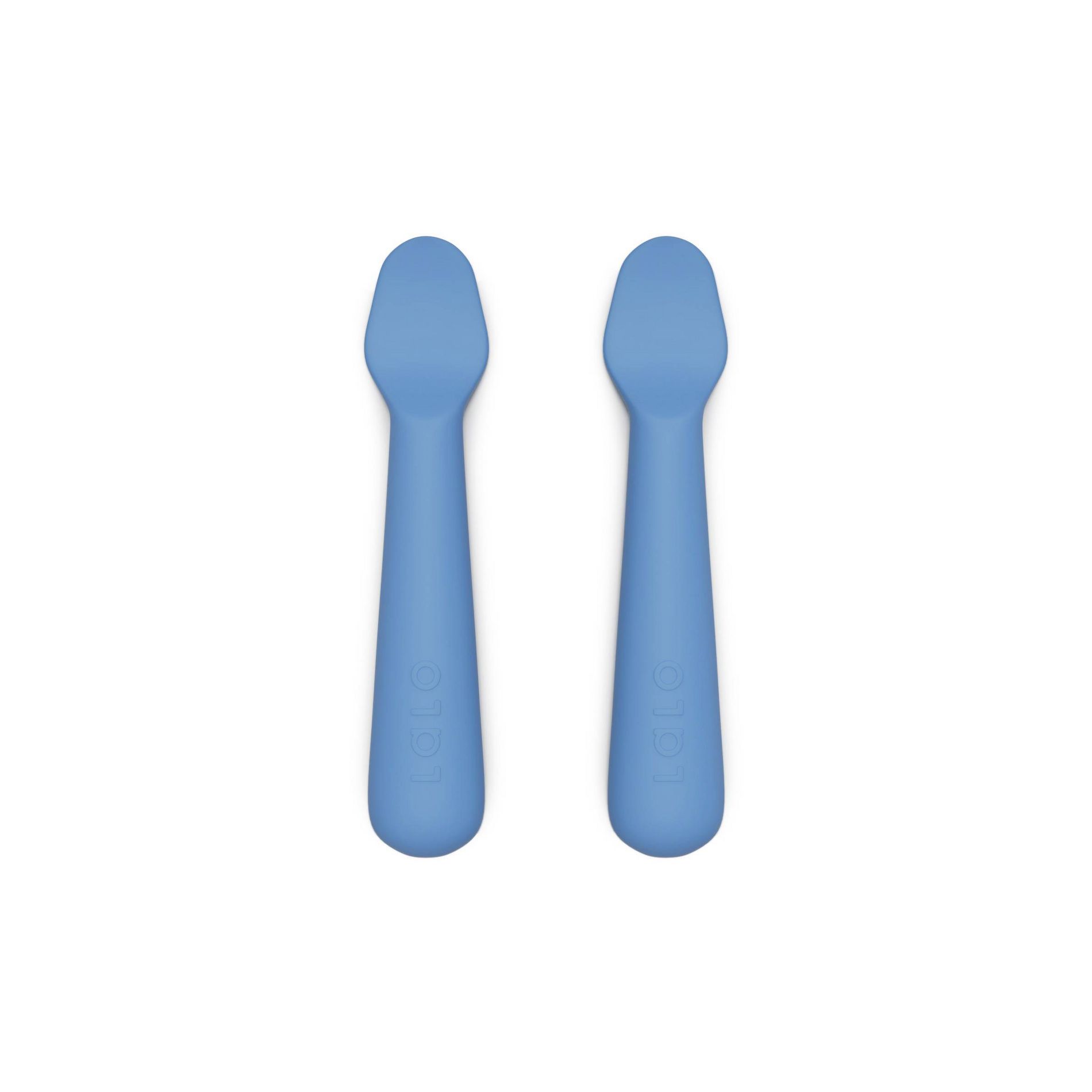 Lalo 2pk Silicone Baby Spoons
